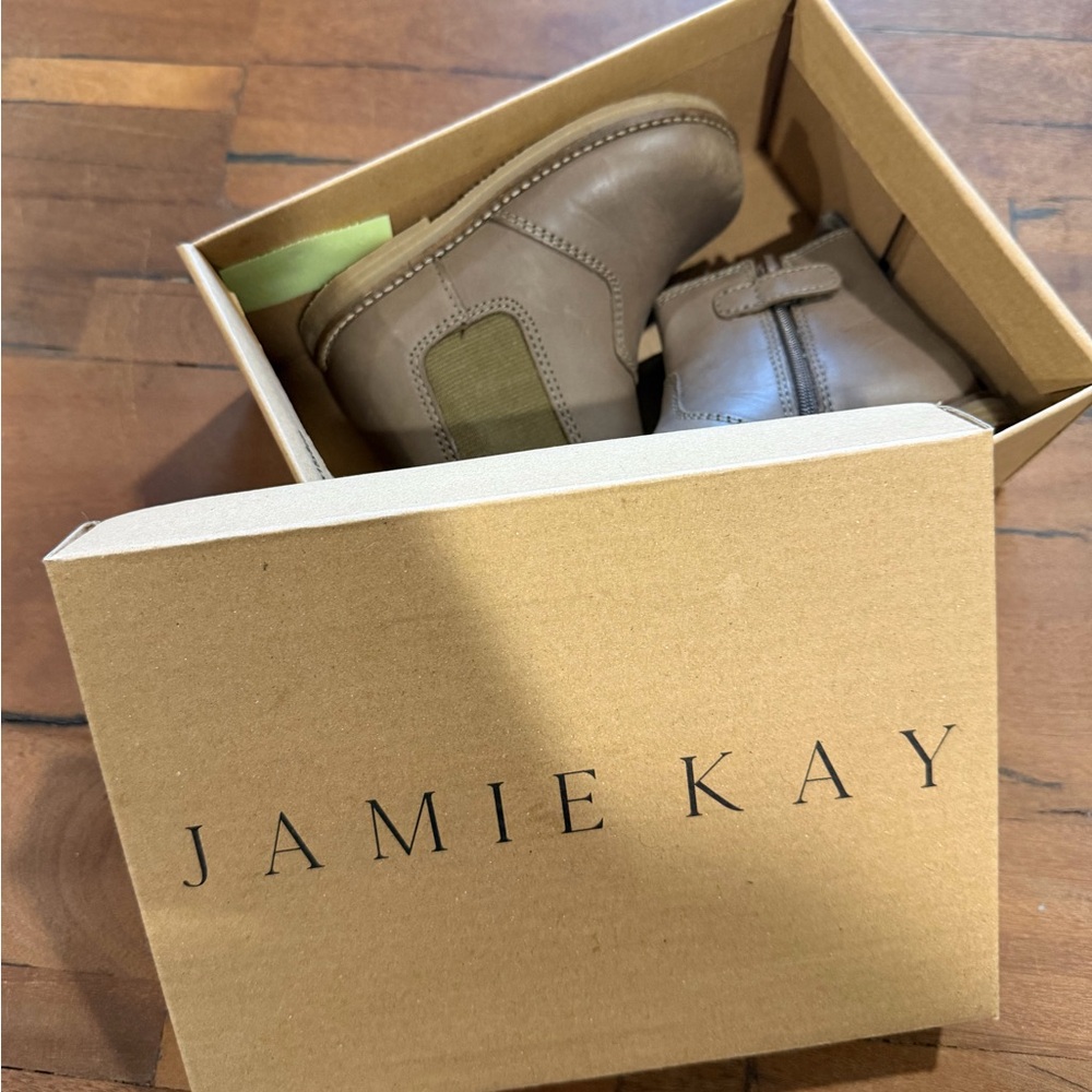 Jamie Kay Kids Leather w Elastic Side / color: bear